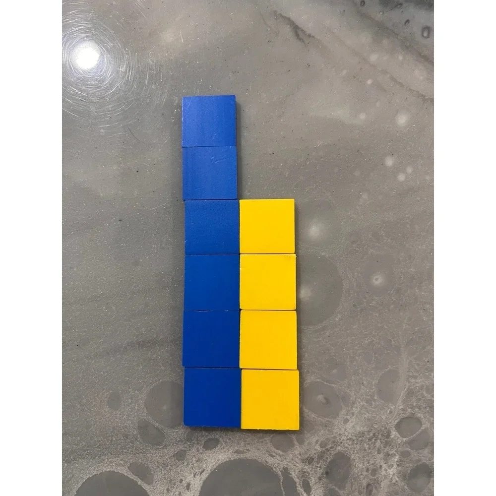 Wooden Math Manipulatives Blocks, Counting, Pattern, Sorting, Learning Classroom